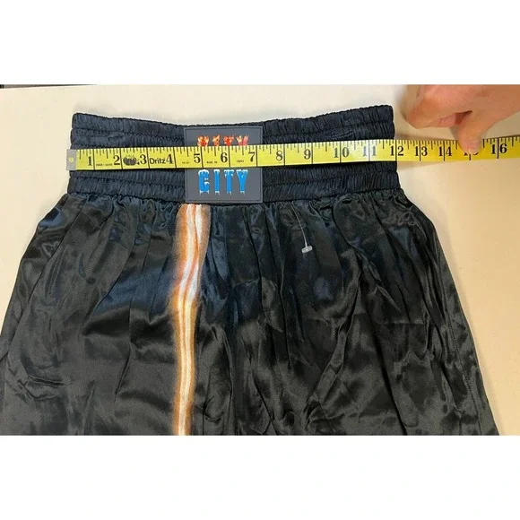 NWT Paco Rabanne City City Wide Leg Crop Pant Silky Black Flaming Astronauts XS - Picture 11 of 14